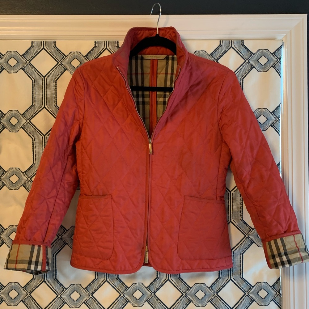 Burberry quilted nova check jacket
